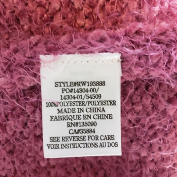 NWT- RaG POeTs Metropolitan Sweater in Maroon - Picture 7 of 7